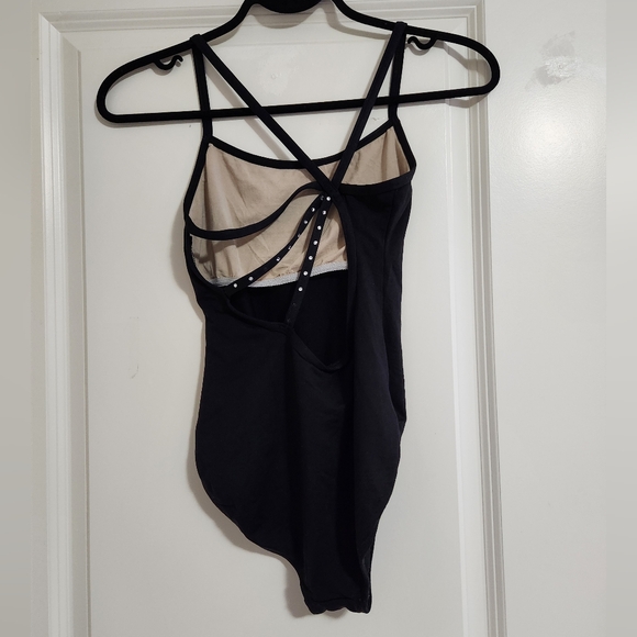🌸3/$30🌸 Dance Ballet Black Bodysuit - Picture 1 of 3